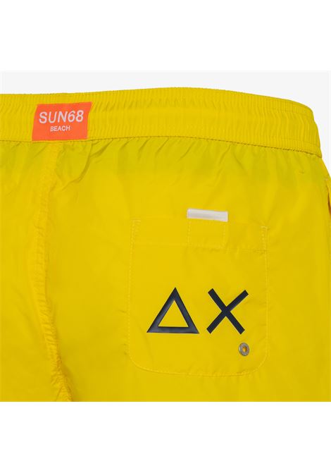 SWIM PANT WITH MACRO LOGO ON FRONT GIALLO AX SUN68 | H3210323